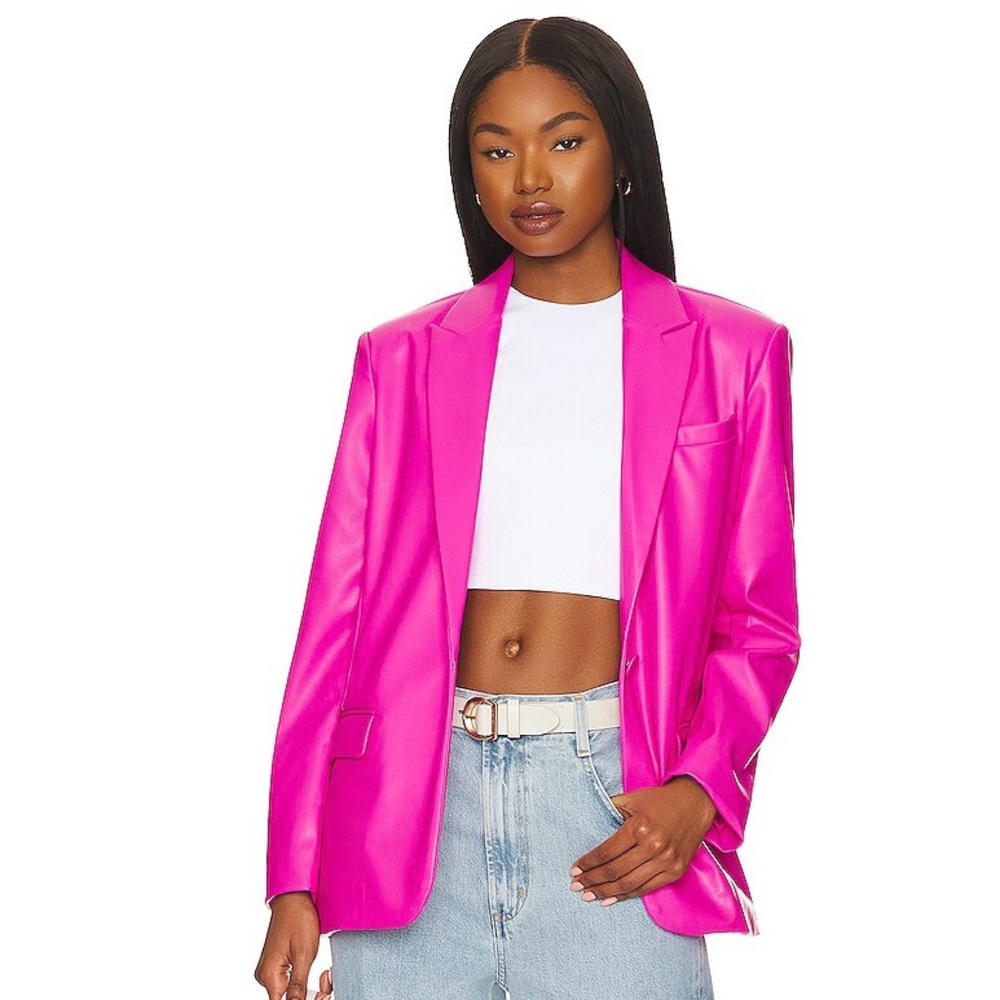 Steve Madden Pink Leather Blazer
